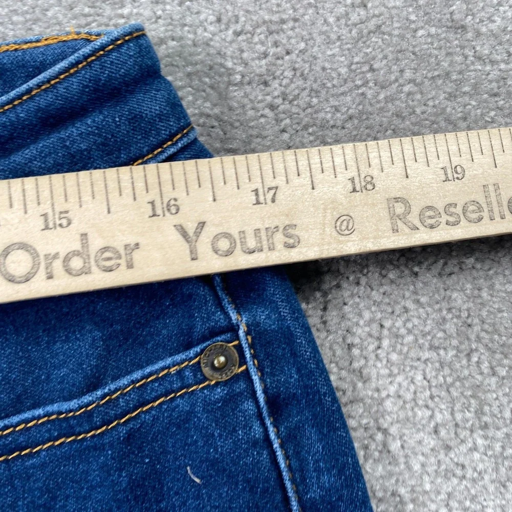 Michael Kors Capri Jeans Women Size 8 Blue Stretch Skinny Leg Mid Rise Denim